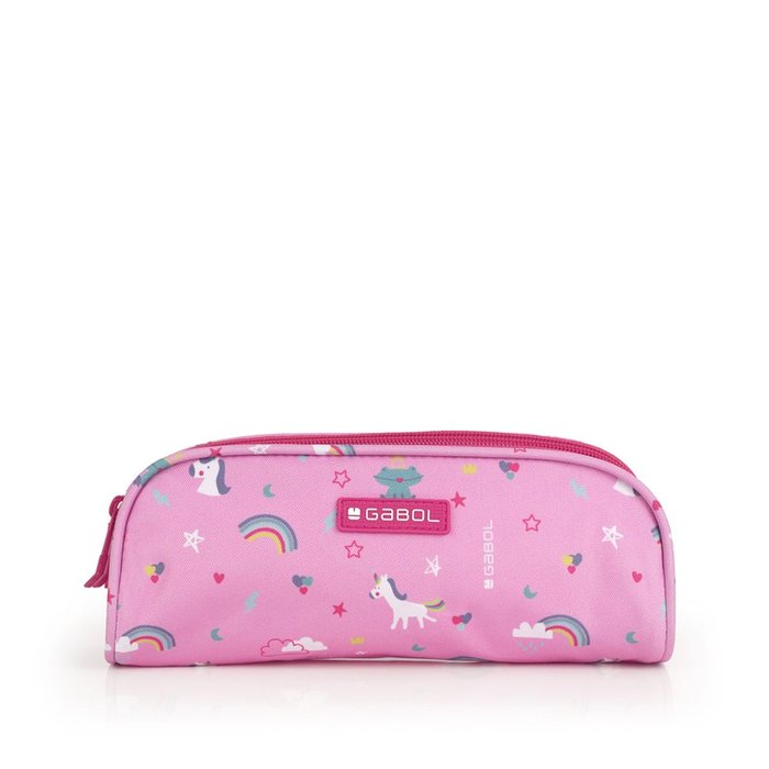ESTUCHE DOBLE RAINBOW CON UNICORNIO WATERPROOF | GABOL ESCOLAR