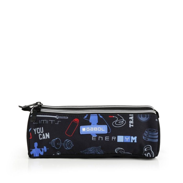 ESTUCHE TRIPLE TRAINING NEGRO WATERPROOF | GABOL ESCOLAR