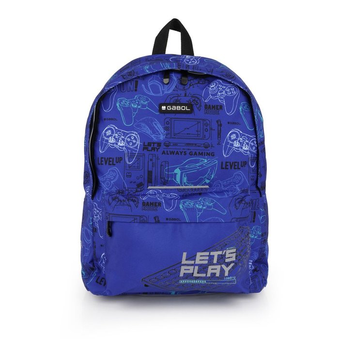MOCHILA CON BOLSILLO FRONTAL GAMING | GABOL ESCOLAR Imagen principal del producto