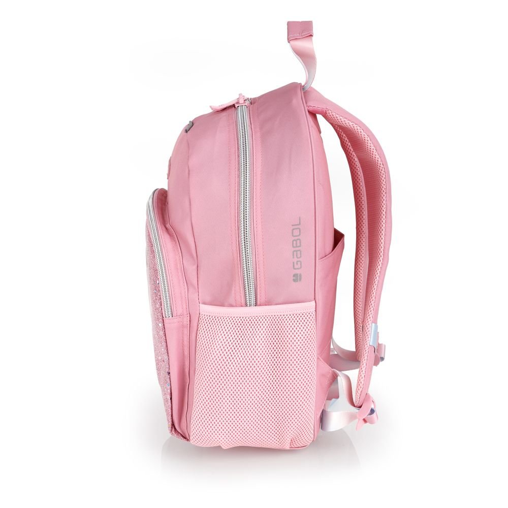 Mochila escolar Gabol Glam 41x31 con rejilla