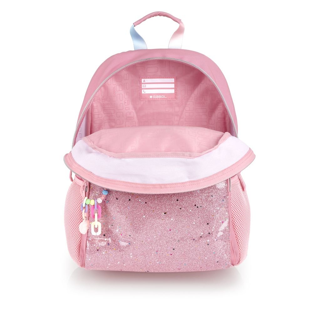 Mochila escolar Gabol Glam 41x31 con rejilla
