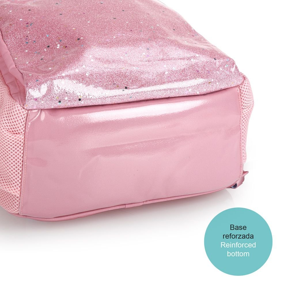 Mochila escolar Gabol Glam 41x31 con rejilla