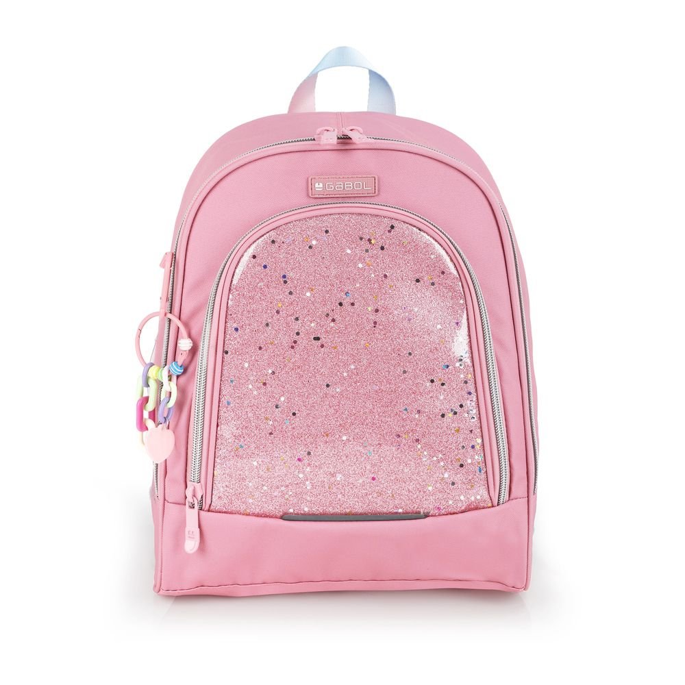 Mochila Infantil Rosa con Colgante Glam Gabol Escolar Imagen principal del producto