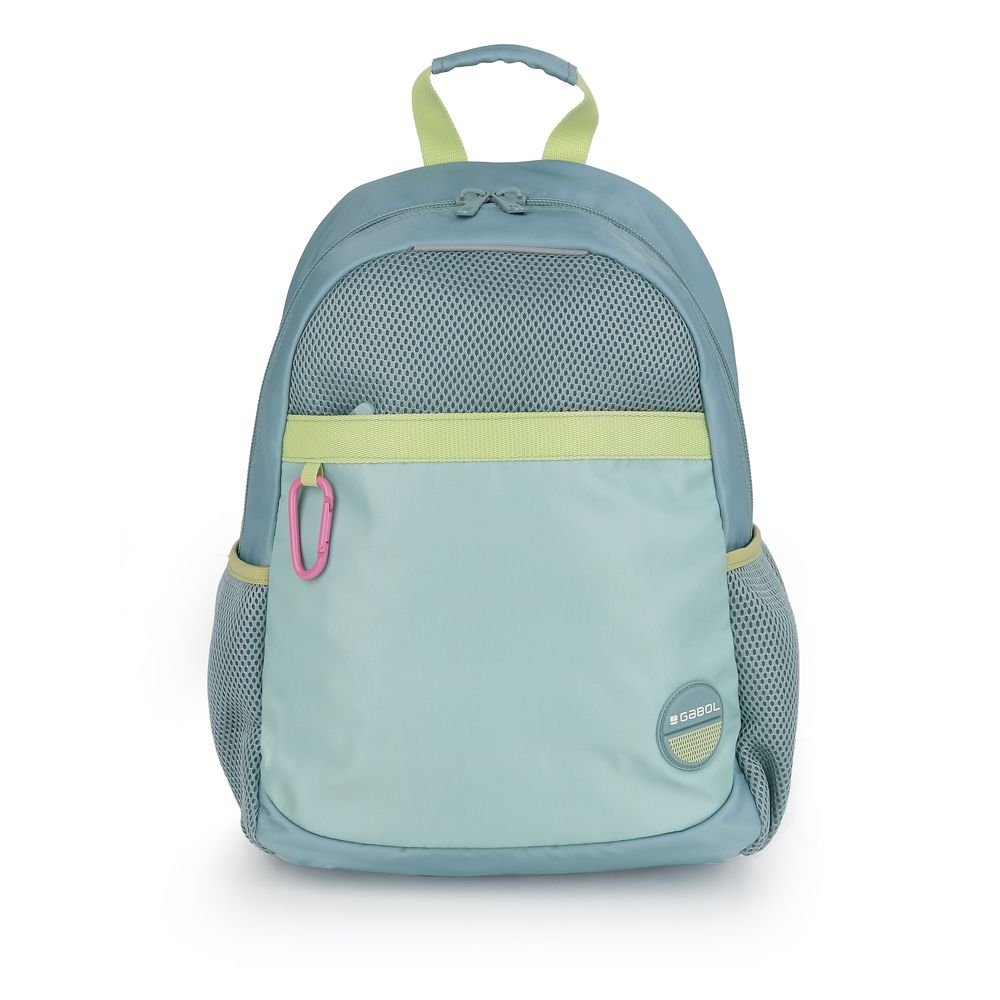 Mochila escolar 41x34 Rejilla Adapt Whisper Verde Agua Gabol Imagen principal del producto