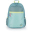 Mochila escolar 46x34 rejilla adaptada Whisper Verde Agua Gabol
