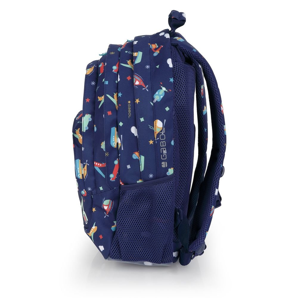 Mochila Escolar Triple Speedy Gabol 44x32 Azul
