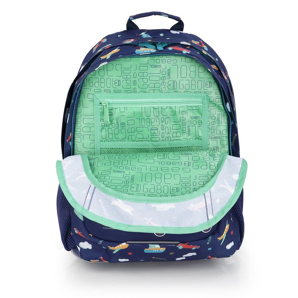 Mochila Escolar Triple Speedy Gabol 44x32 Azul