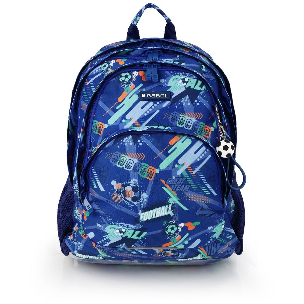 Mochila escolar triple 44x32 rejilla Crew Gabol Escolar