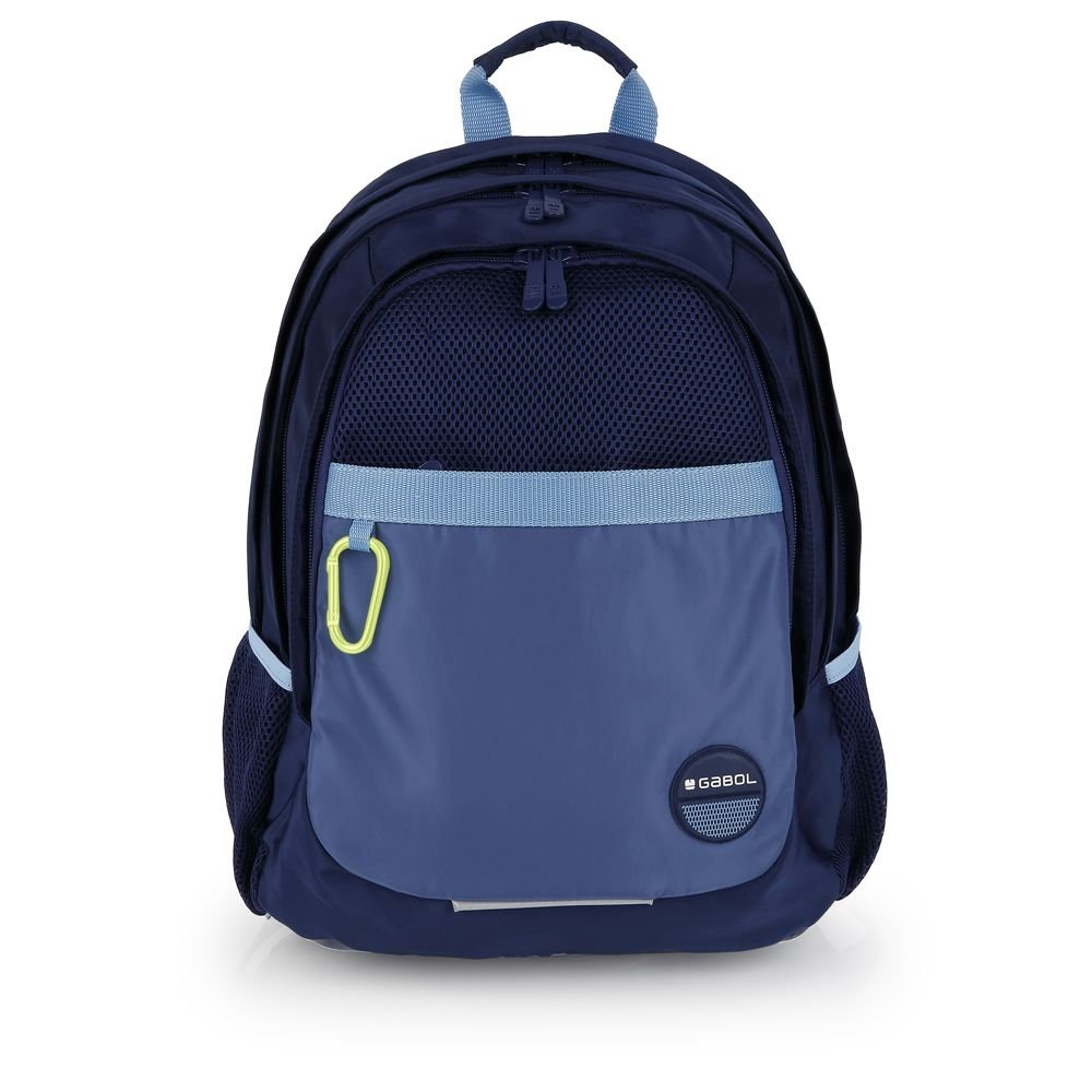 Mochila escolar triple 44x32 Rejilla Whisper Azul Gabol Escolar Imagen principal del producto