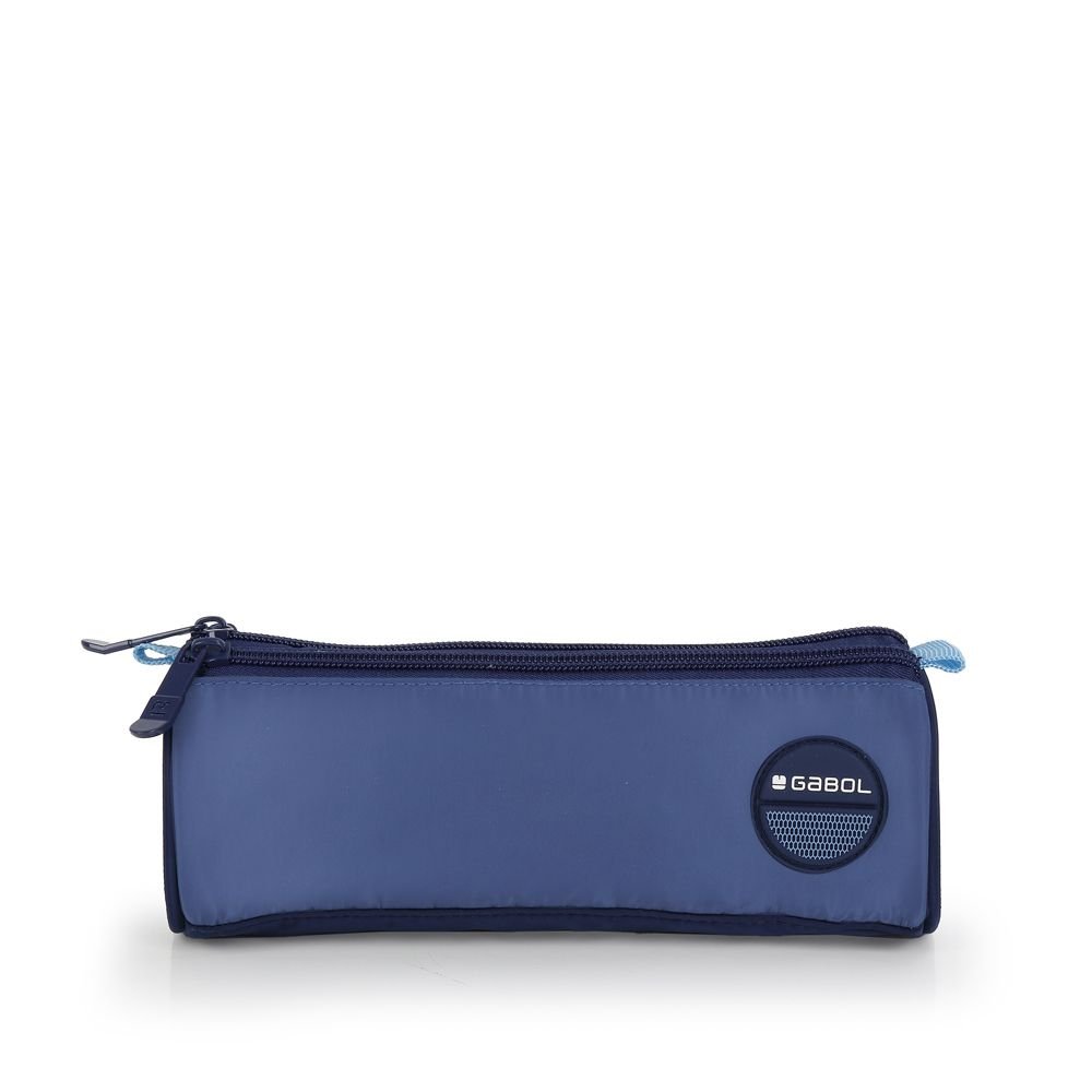 Portatodo redondo triple Whisper azul Gabol Escolar