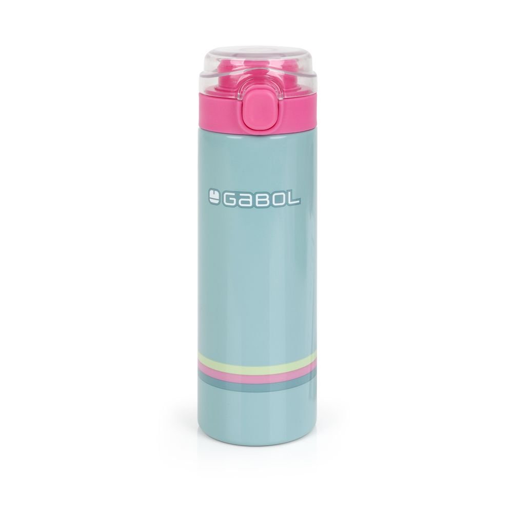 Botella 600ml Acero Inoxidable con Tapon Whisper Verde Agua Gabol Escolar