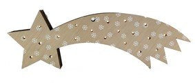 ESTRELLA BELEN NIEVE MADERA CON LUZ PILA INCL, 35X12CM | BELENES PUIG S,L, | 1 UNIDAD | 8425158100846 Imagen principal del producto