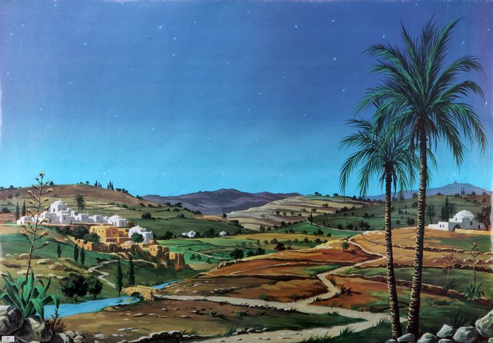 Fondo Belen Papel Paisaje Hebreo 70x100 cm Belenes Puig S.L Imagen principal del producto