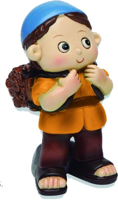 Figura Pastor con Leña Resina Redondito 9,5 cm Belénes Puig S.L. Imagen principal del producto