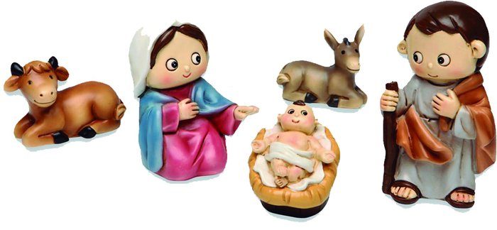 JUEGO NACIMIENTO SIN ANGEL RESINA REDONDITO 9,5 CM | BELENES PUIG S,L, | 1 UNIDAD | 8425158203738 Imagen principal del producto