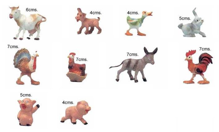 Bolsa 12 Figuras Animales Modernos Surtidos para Belen BELENES PUIG S.L. Imagen principal del producto