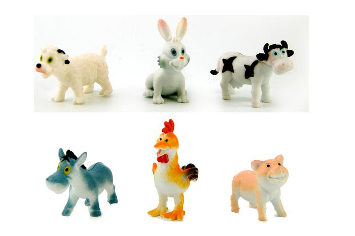 BOLSA 6 ANIMALES MODERNOS PLASTICO SURTIDOS 3,5 CM PARA BEL | BELENES PUIG S,L, | 1 UNIDAD | 8425158317404 Imagen principal del producto