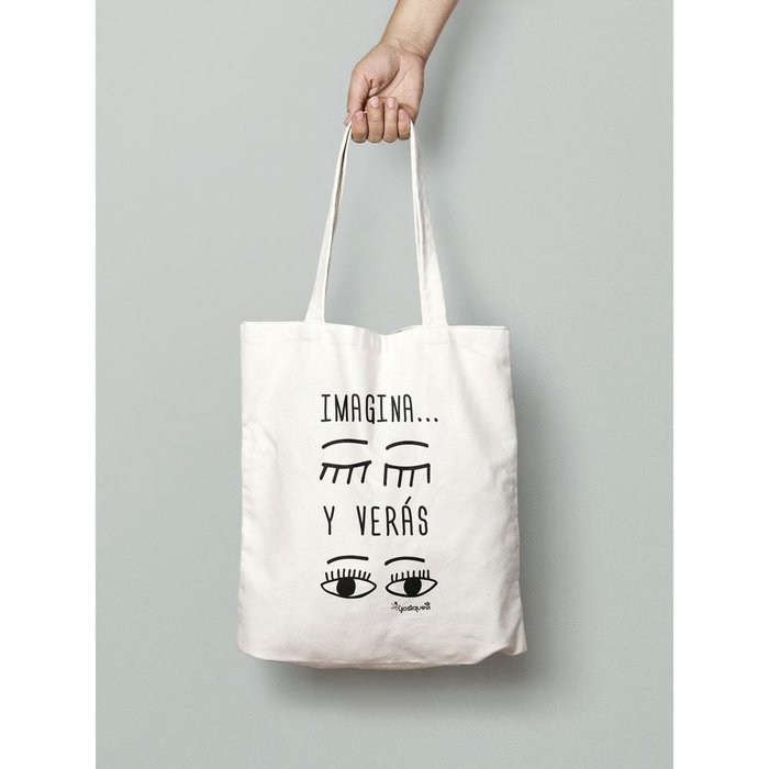 BOLSA DE TELA IMAGINA Y VERAS | YOSIQUESE SL Imagen principal del producto