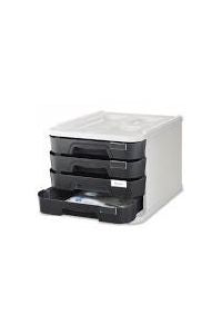 Fichero Cajones sobremesa negro FAIBO compacto y práctico