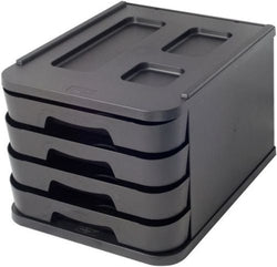 Fichero sobremesa negro FAIBO reciclado para oficina y estudio