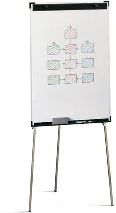 Pizarra blanca Faibo 70x102 cm para presentaciones y clases