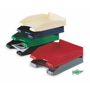 Bandeja Sobremesa Plastico Apilable Roja