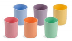 Cubiletes pastel colores FAIBO pack 10 para manualidades y oficina