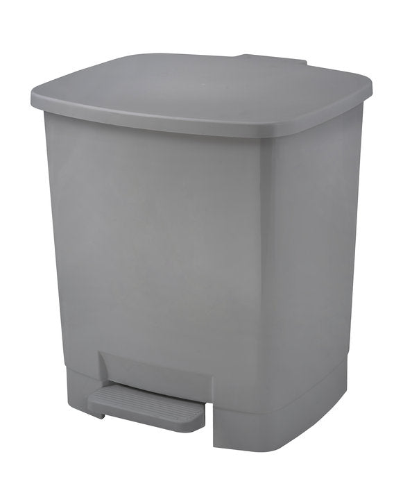 PAPELERA DE PEDAL GRIS CAPACIDAD 22 LITROS | 1 UNIDADES | (FAIBO)