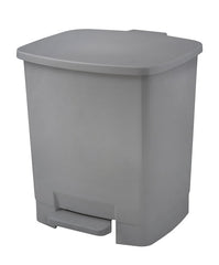 PAPELERA DE PEDAL GRIS CAPACIDAD 22 LITROS | 1 UNIDADES | (FAIBO)