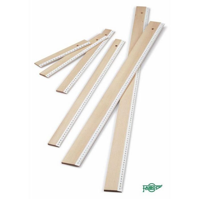Regla Faibo 30 cm madera para escolar y oficina
