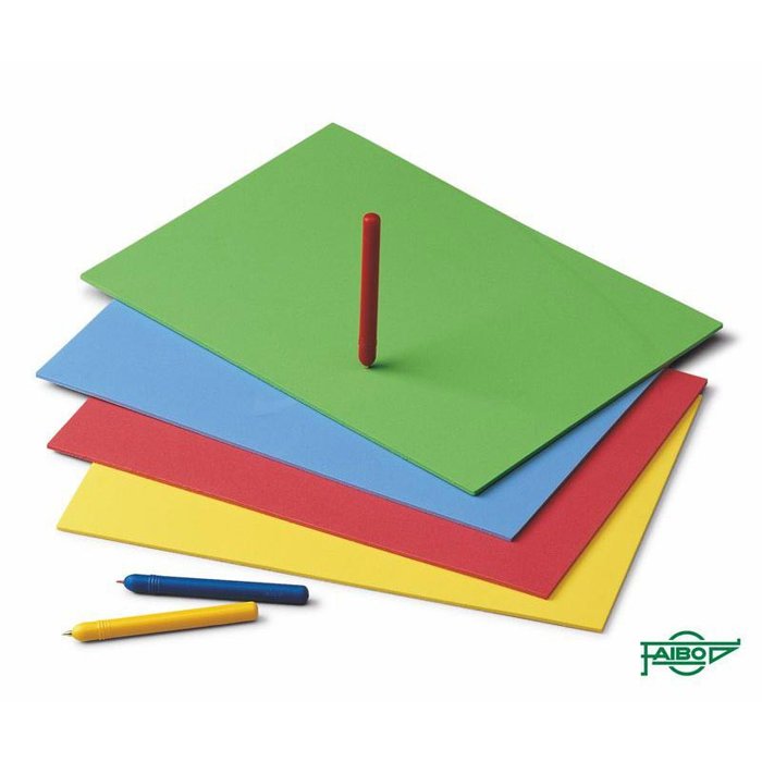 LAMINA PICADO GOMA EVA 4MM 20X30 4 COLORES SURTIDOS | 20 UNIDADES | (FAIBO) Imagen principal del producto