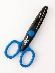 TIJERA DENTADA BLISTER-4 13CM | 10 UNIDADES | (FAIBO)