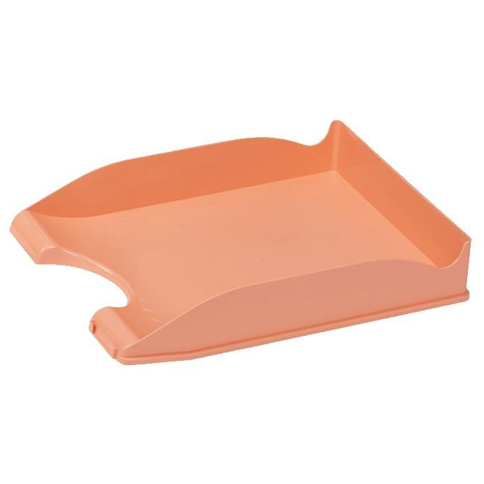 BANDEJA DE PLASTICO APILABLE CON PORTAETIQUETAS NARANJA PAS | FAIBO | ENVASE 10 UDS. UNIDAD | 8425901671258 Imagen principal del producto