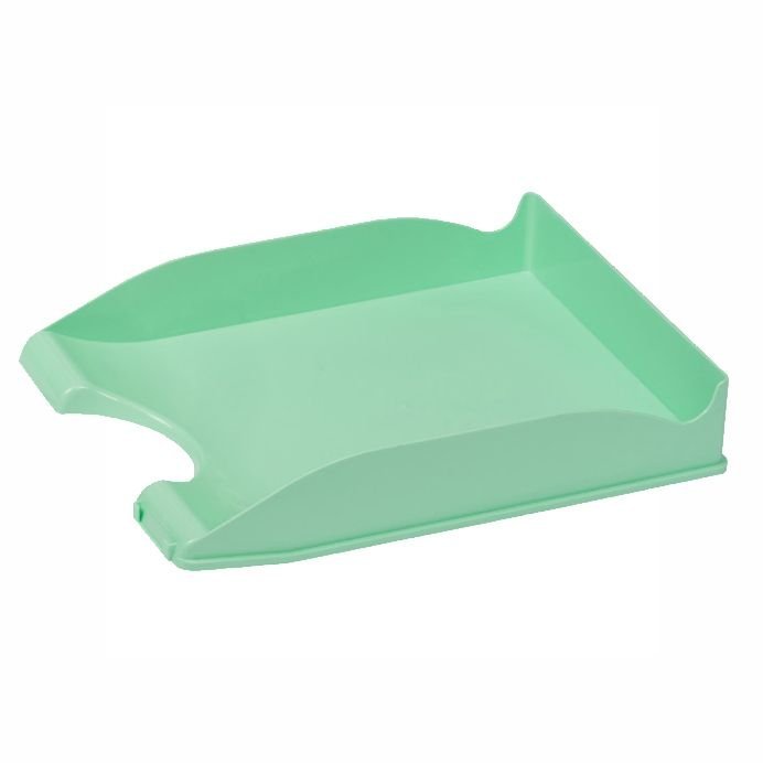 BANDEJA DE PLASTICO APILABLE CON PORTAETIQUETAS VERDE PASTE | FAIBO | ENVASE 10 UDS. UNIDAD | 8425901671272 Imagen principal del producto