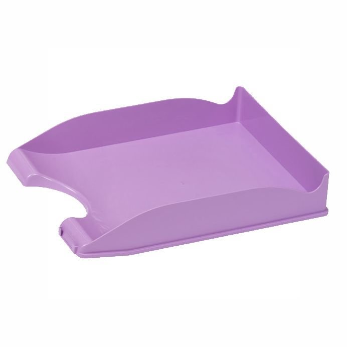 BANDEJA DE PLASTICO APILABLE CON PORTAETIQUETAS VIOLETA PAS | FAIBO | ENVASE 10 UDS. UNIDAD | 8425901671296 Imagen principal del producto