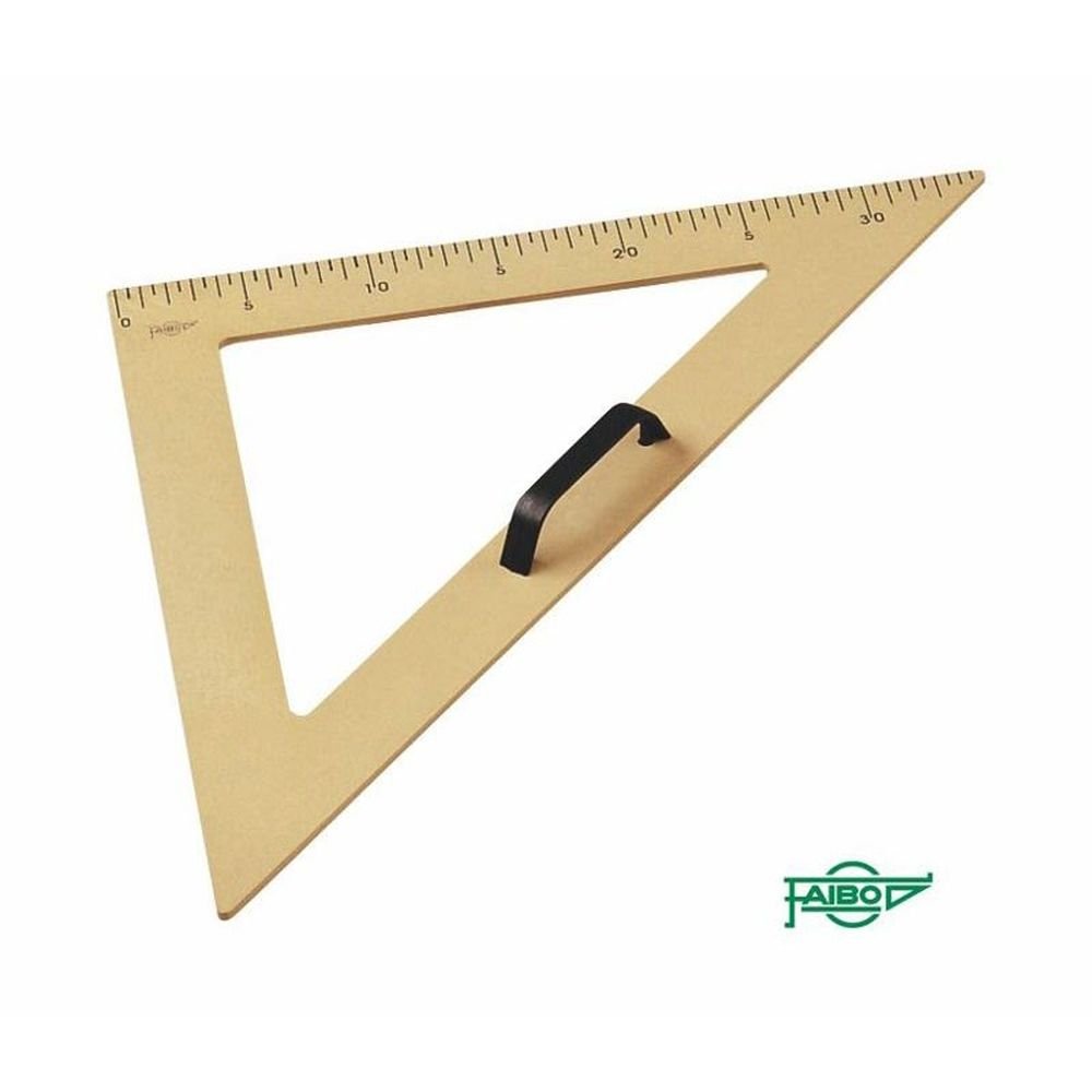 Escuadra Plástico Encerado 45º 50 cm FAIBO