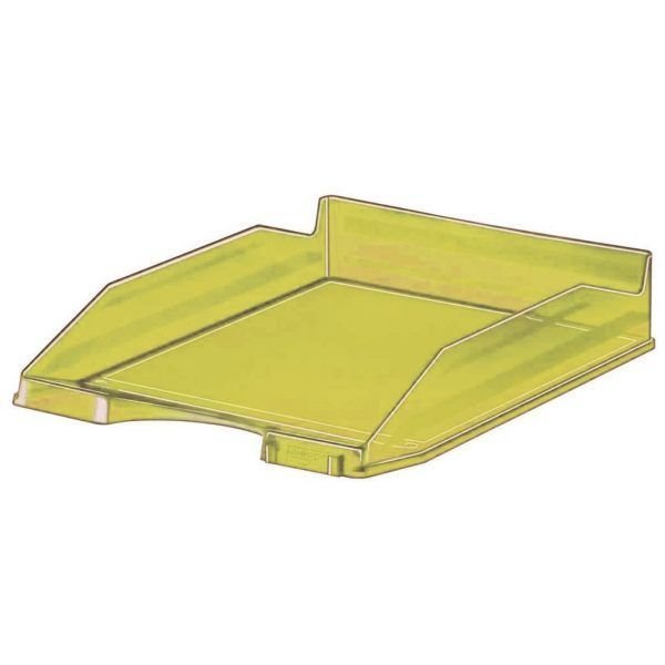 BANDEJA PLASTICO 93 APILABLE TRANSLUCIDA AMARILLO | 10 UNIDADES | (FAIBO) Imagen principal del producto