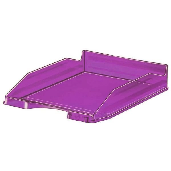 BANDEJA PLASTICO 93 APILABLE TRANSLUCIDA VIOLETA | 10 UNIDADES | (FAIBO) Imagen principal del producto