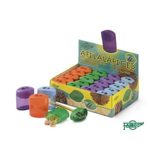 EXP 20 AFILALAPIZ PLASTICO FAIBO DOS USOS CON DEPOSITO | 20 UNIDADES | (FAIBO) Imagen principal del producto