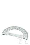 Regla semicircular 15 cm Faibo, material plástico transparente Imagen principal del producto