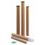 TUBO PORTAPLANOS CARTON CON TAPAS 460X40MM | 12 UNIDADES | (FAIBO)