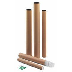TUBO PORTAPLANOS CARTON CON TAPAS 460X40MM | 12 UNIDADES | (FAIBO)