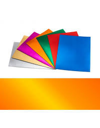 LAMINA GOMA EVA 40X60 NARANJA EFECTO METALIZADO | 3 UNIDADES | (FAIBO)