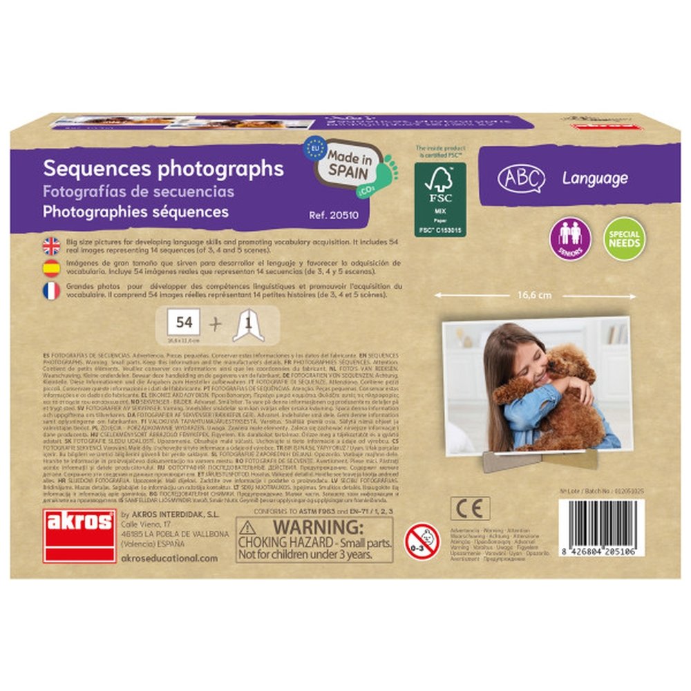 Juego Fotografías de Secuencias Akros