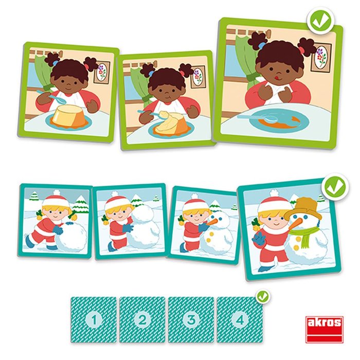 Juego Educativo Secuencias Básicas Inclusivas 1 AKROS Imagen principal del producto