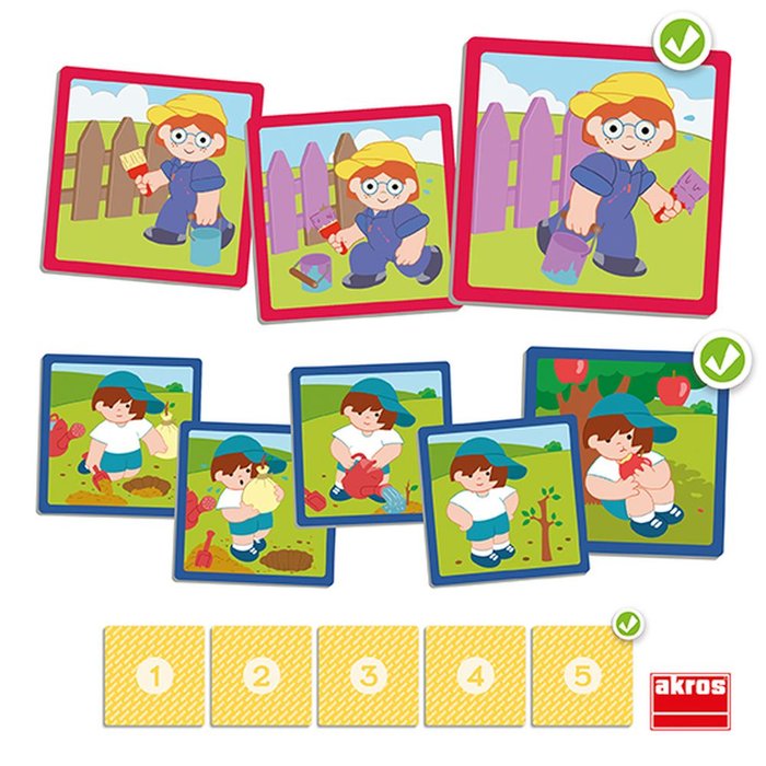 Juego Educativo Secuencias Básicas Inclusivas 2 AKROS Imagen principal del producto