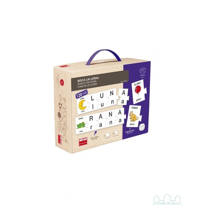 JUEGO BUSCA LAS LETRAS | AKROS | 1 UNIDAD | 8426804306704 Imagen principal del producto