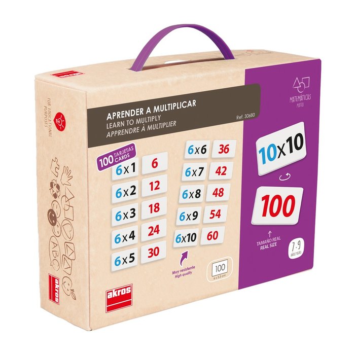 Juego Akros Aprender a Multiplicar Marca Akros Imagen principal del producto