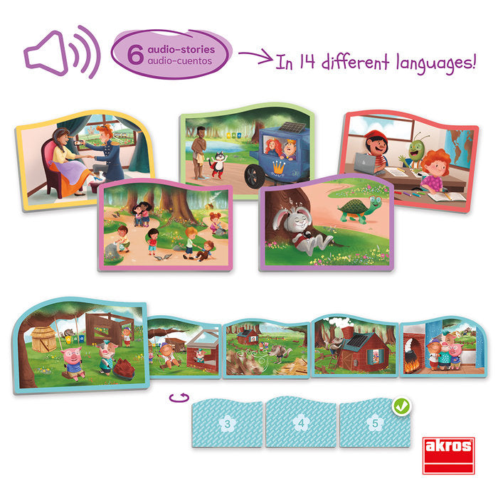Juego Educativo Escuchar y Ordenar Cuentos 2.0 AKROS Imagen principal del producto