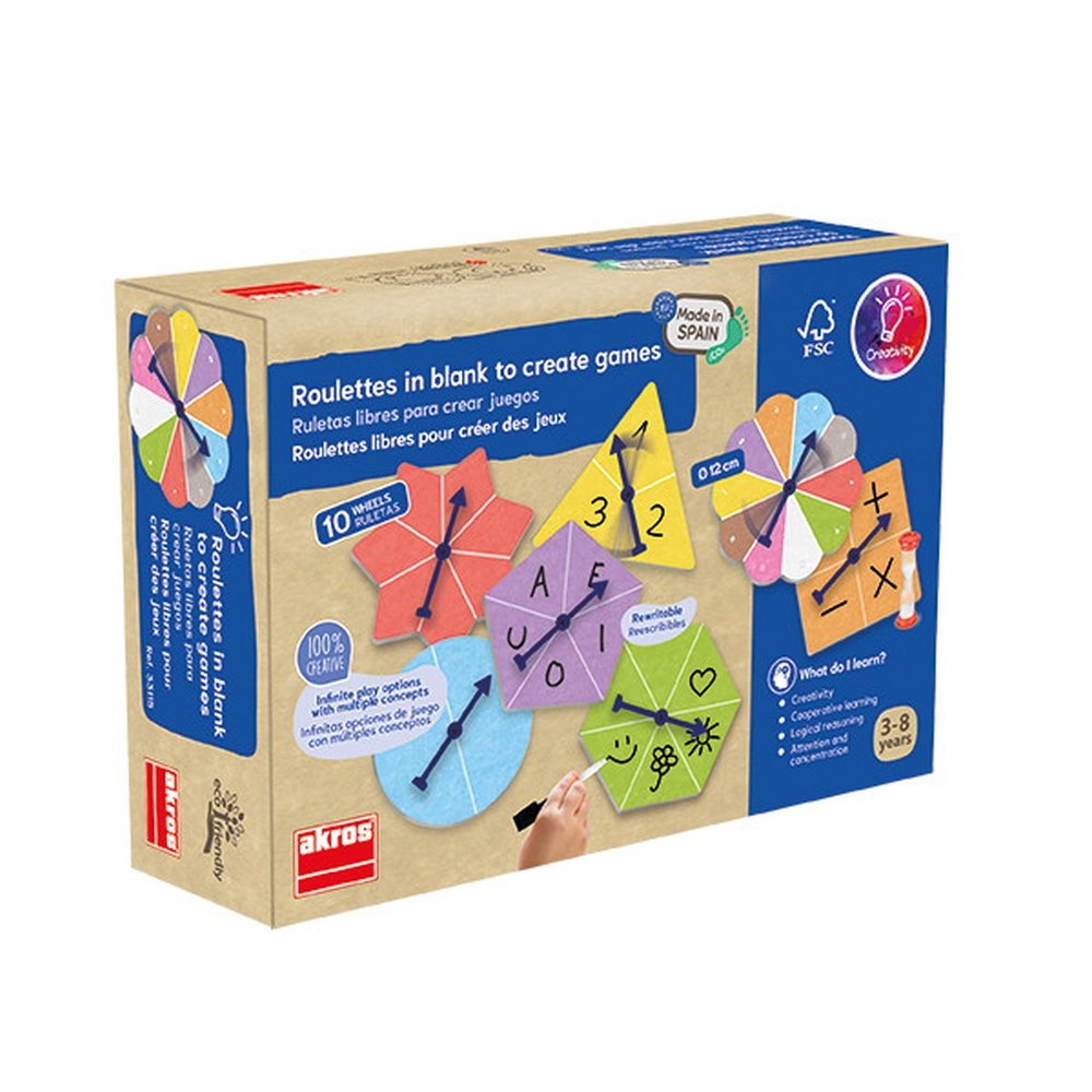 Juego Educativo Ruletas Libres para Crear Juegos AKROS Imagen principal del producto
